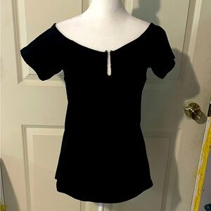 NWT Torrid off the shoulder black blouse